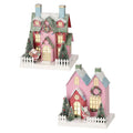 10" LED Battery Cardboard Village House, Assorted Styles