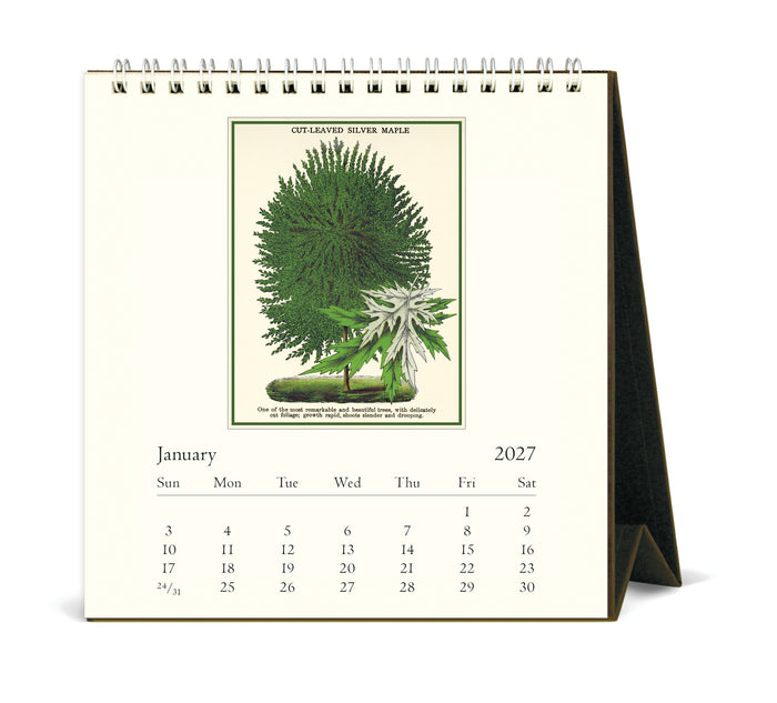 2027 Cavallini & Co. Arboretum Desk Calendar
