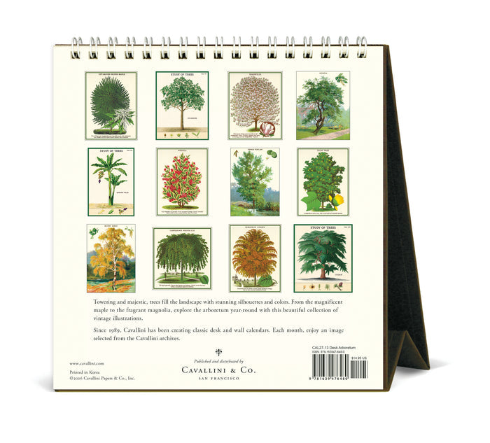 2027 Cavallini & Co. Arboretum Desk Calendar