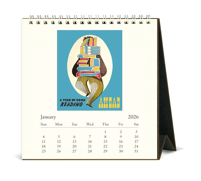 2027 Cavallini & Co. Book Lovers Desk Calendar- NEW for 2027