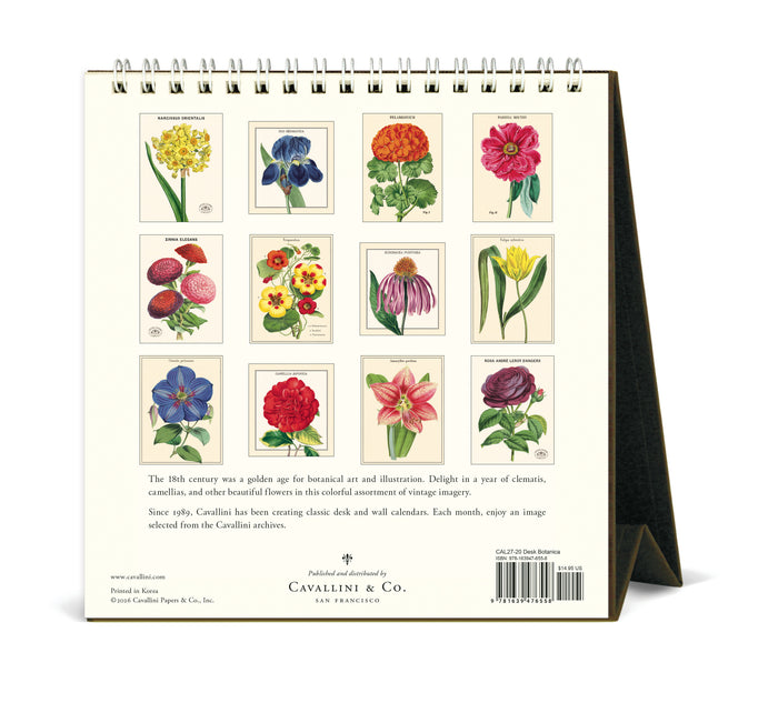 2027 Cavallini & Co. Botanica Desk Calendar