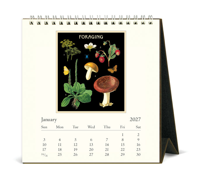 2027 Cavallini & Co. Foraging Desk Calendar