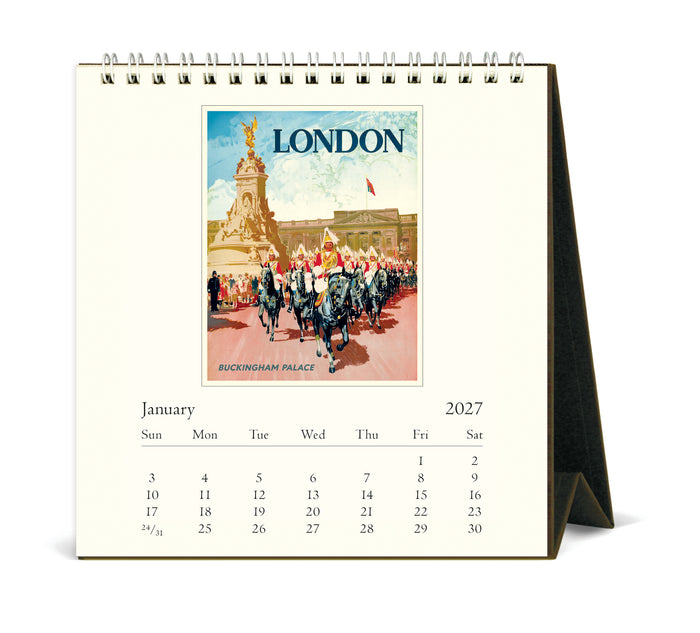 2027 Cavallini & Co. London Desk Calendar