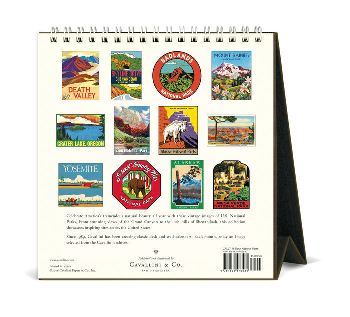 2027 Cavallini & Co. National Parks Desk Calendar