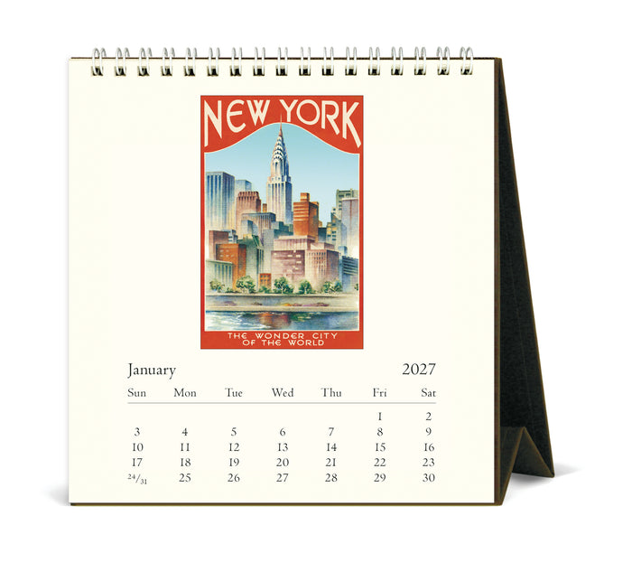 2027 Cavallini & Co. New York Desk Calendar