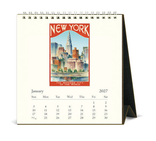 2027 Cavallini & Co. New York Desk Calendar