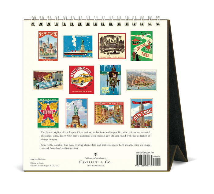 2027 Cavallini & Co. New York Desk Calendar