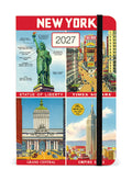 2027 Cavallini & Co. New York Weekly Planner cover image of New York City icons.