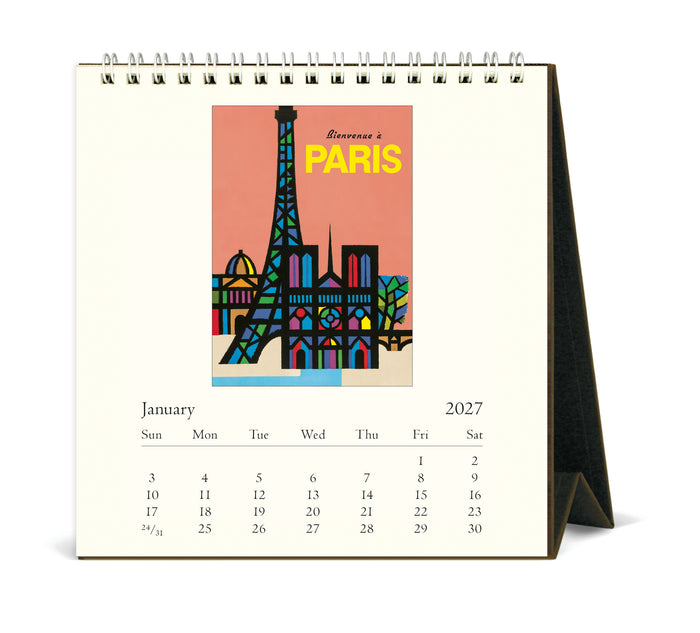 2027 Cavallini & Co. Paris Desk Calendar