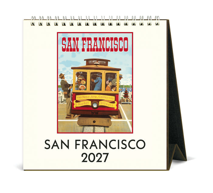2027 Cavallini & Co. San Francisco Desk Calendar