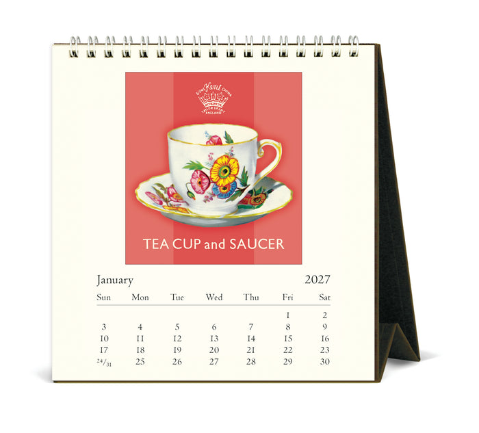 2027 Cavallini & Co. Tea Time Desk Calendar