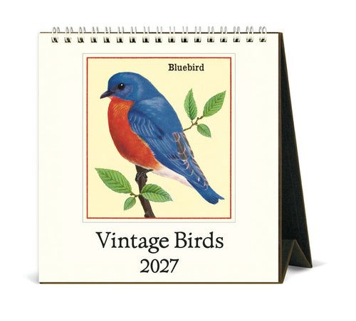 2027 Cavallini & Co. Vintage Birds Desk Calendar