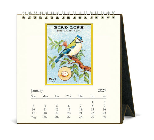2027 Cavallini & Co. Vintage Birds Desk Calendar