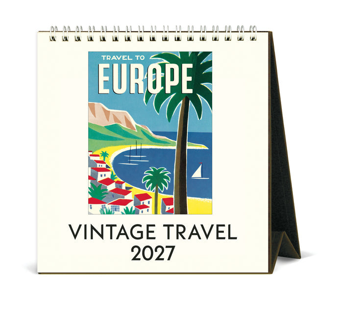 2027 Cavallini & Co. Vintage Travel Desk Calendar