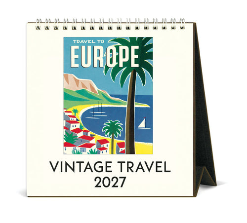 2027 Cavallini & Co. Vintage Travel Desk Calendar