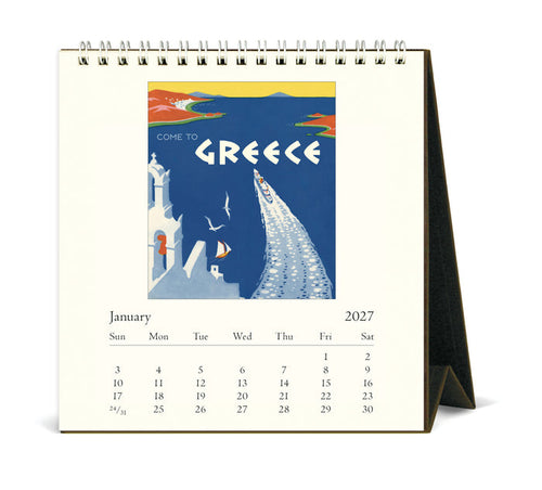 2027 Cavallini & Co. Vintage Travel Desk Calendar