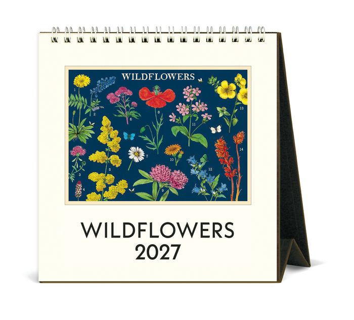 2027 Cavallini & Co. Wildflowers Desk Calendar