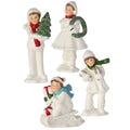 3-4.25" Porcelain Winter Children, Assorted Styles
