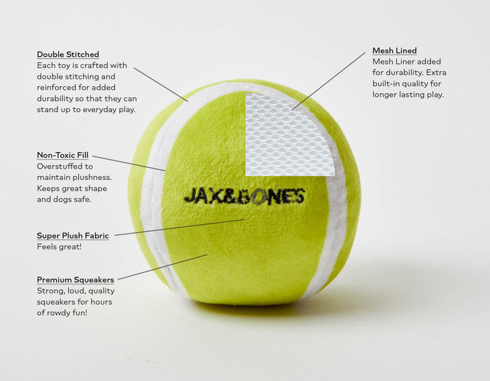 3" Tennis Ball Plush Toy