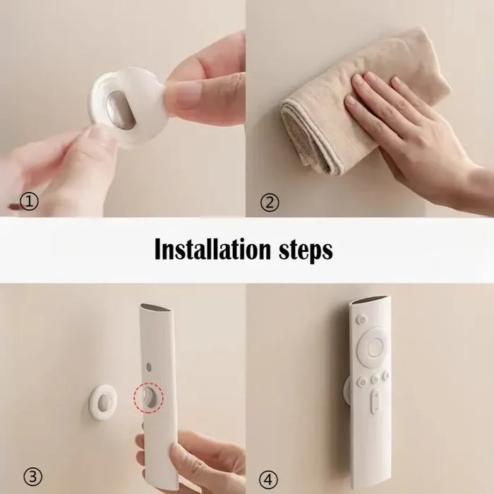 3pcs No Drill Magnetic Remote Holder
