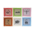 5-1/4" Square Resin Ruffled Photo Frame, 6 Colors (Holds 4" x 4" Photo)