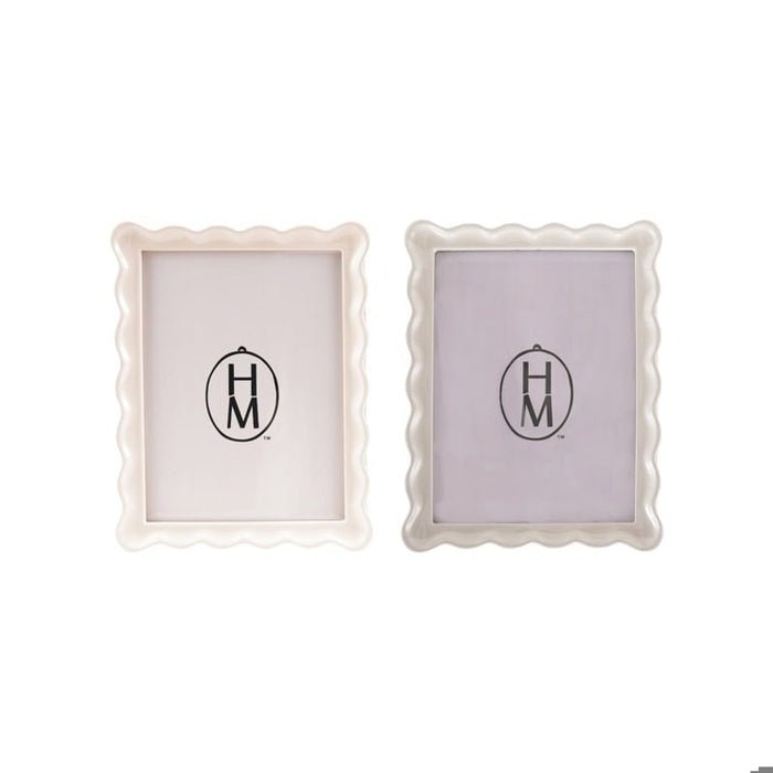 7-1/4"W x 9-1/4"H Resin Scalloped Photo Frame, Ciao Bella, Assorted Styles