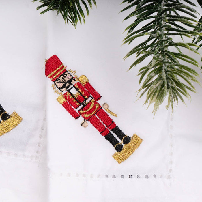 8 Oak Lane | 4pc Nutcracker Cocktail Napkin Set