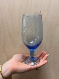 Indaba | Valdes Wine Glass, Blue