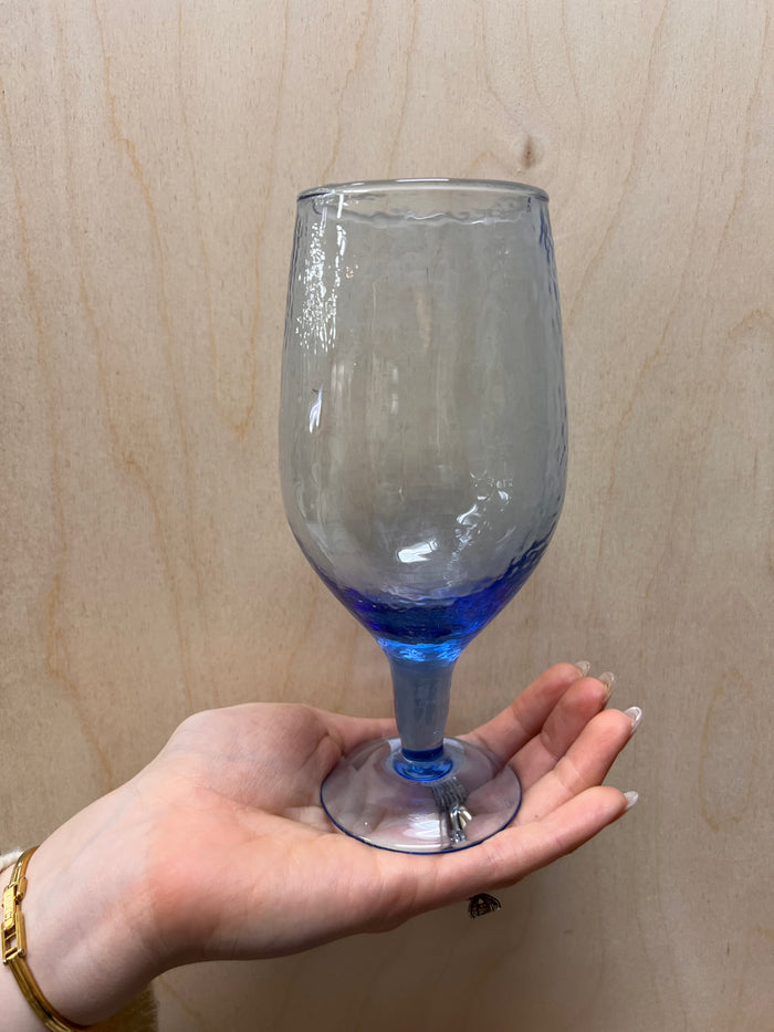 Indaba | Valdes Wine Glass, Blue