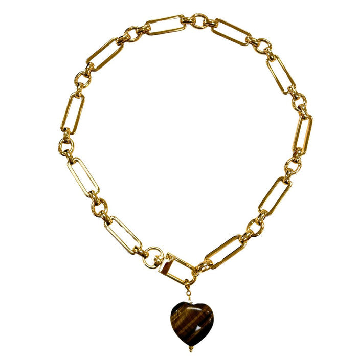 Accessory Concierge | Marble Heart Charm Necklace