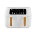 Air Fryer 8L Dual Basket 13 Presets Match Cook White