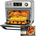 Air Fryer Oven 24L 1800W 10-in-1 Rotisserie Digital Knob Silver