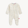 Airplane Pointelle Magnetic Footie