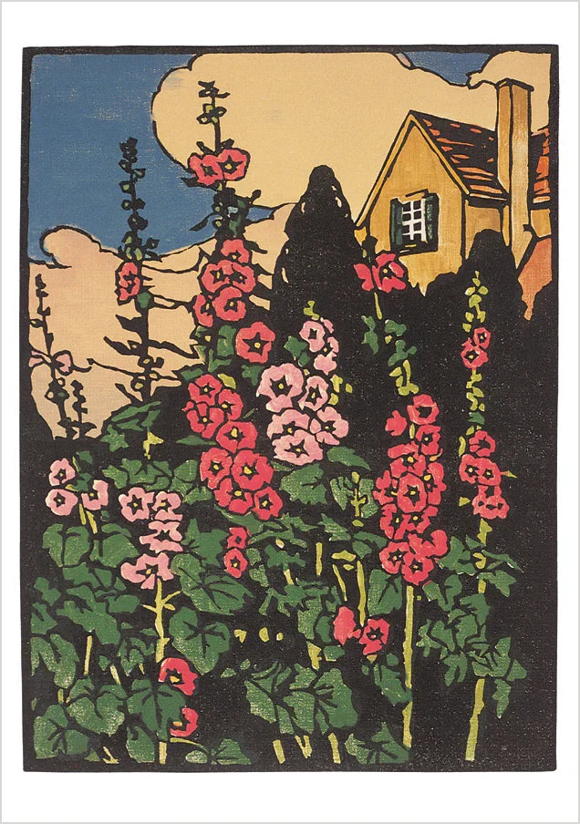 Arts & Crafts Block Prints Notecard Set by William Rice