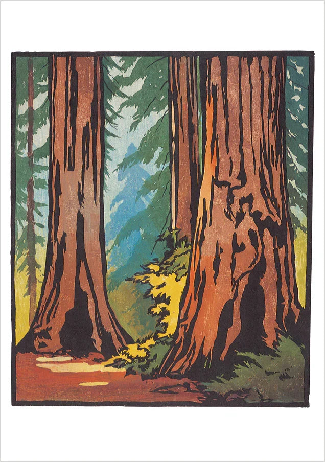 Arts & Crafts Block Prints Notecard Set by William Rice