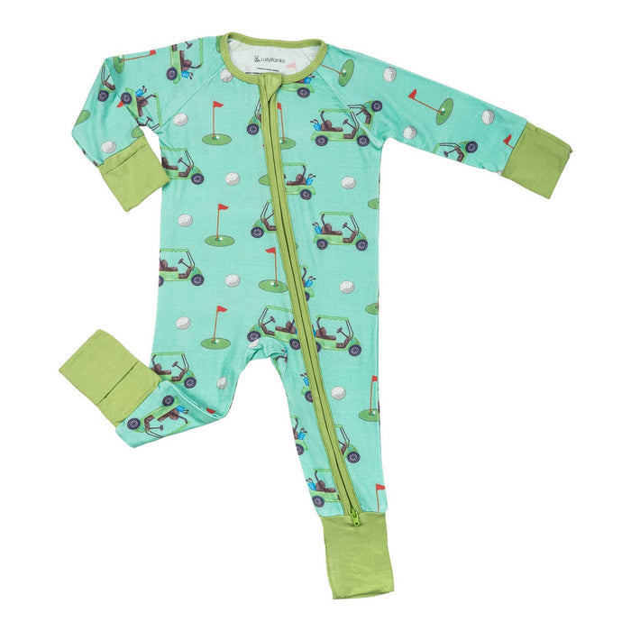 Bamboo Baby Convertible Zipper Pajama Golf A Round