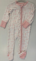 Bamboo Pink Western Footie