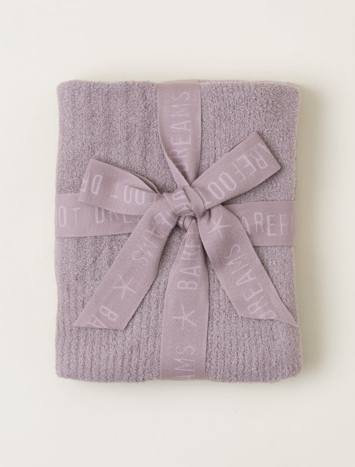 Barefoot Dreams | CCL Ribbed Blanket, 30"x40", Deep Taupe