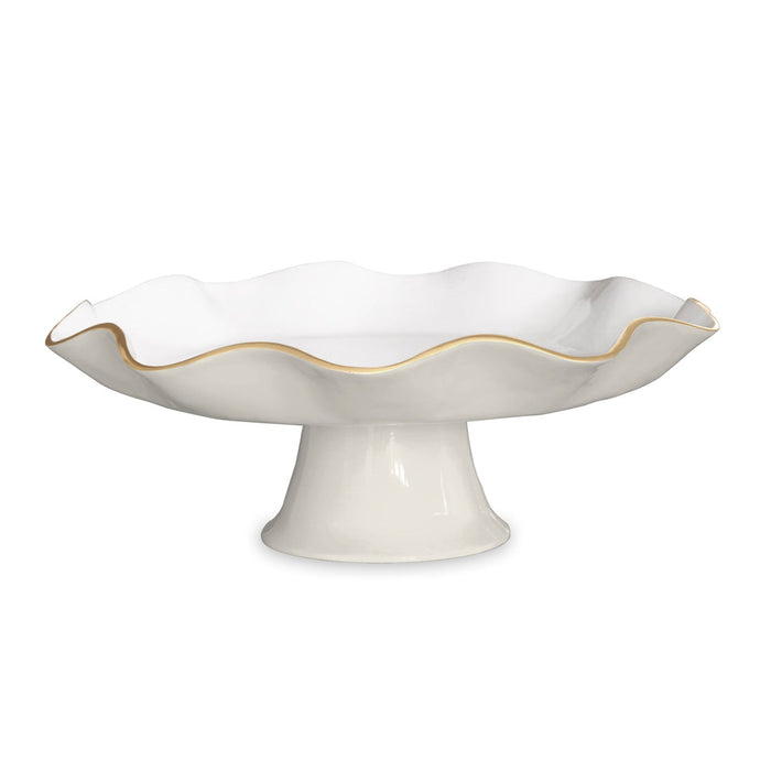 Beatriz Ball | Encanto Carola Pedestal Cake Plate, Cream & White