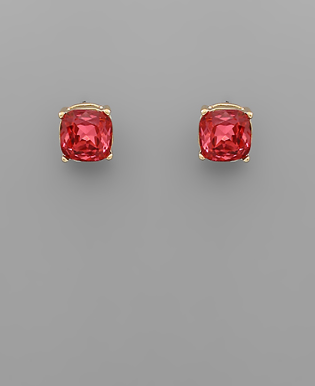 Birthstone Stud Earrings, Assorted Months