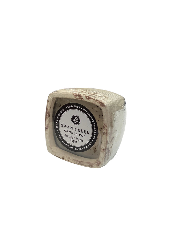 Bourbon Maple Candle, Vintage Square pot
