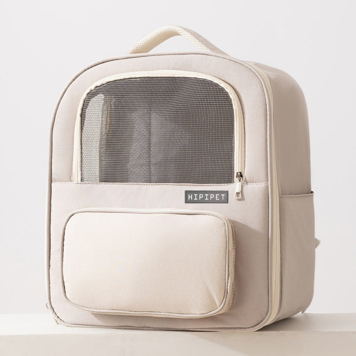 Breathable Pet Carrier Backpack, Warm & Comfortable Cat Dog Travel Backpack With Mesh Window