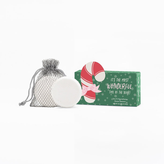 Candy Cane Christmas Shower Steamer Gift Set | Wonderful Time