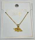 Canvas | AR Razorbacks 24K Gold Plated Pendant Necklace