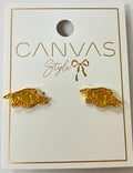 Canvas | AR Razorbacks 24K Gold Plated Stud Earrings
