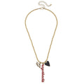 Canvas | AR Razorbacks Shiny Gold Ball Bead Charm Necklace