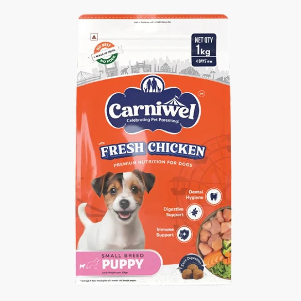 Carniwel with Fresh Chicken, Dry Dog Food for Small Breed, Puppy