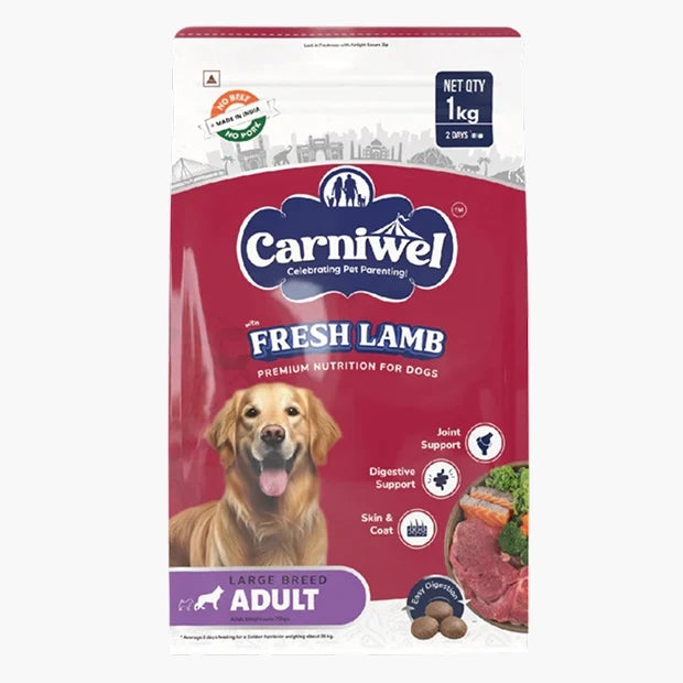 Carniwel with Fresh Lamb, Dry Dog Food for Large Breed, Adult