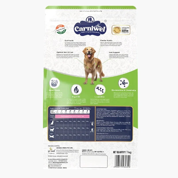 Carniwel with Veg Superfoods, Dry Dog Food for Large Breed, Adult