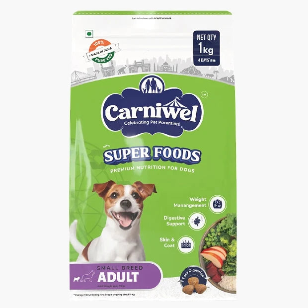 Carniwel with Veg Superfoods, Dry Dog Food for Small Breed, Adult